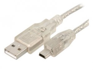 Mini USB 2.0 Certified Cable A-B 5 Pin Mini 1m