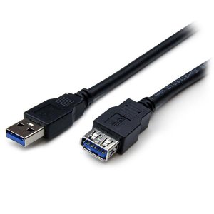 Startech Usb3sext2mbk 2m Black Usb 3.0 Extension Cable M/f