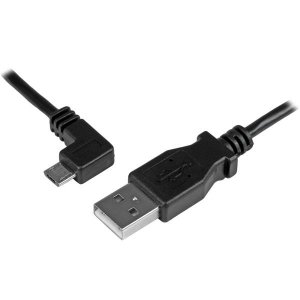 StarTech 6ft USB A to Left Angle Micro-USB Charge Sync Cable M/M 24AWG
