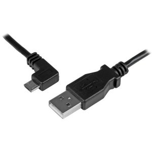 StarTech 0.5 m Left Angle Micro USB Cable - Charge Sync Cable - 24 AWG USBAUB50CMLA
