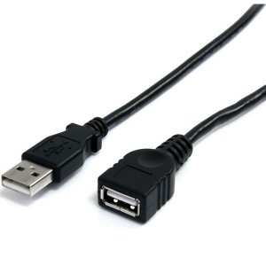 StarTech 2m USB 2.0 Type-A Extension Cable (M/F) - Black