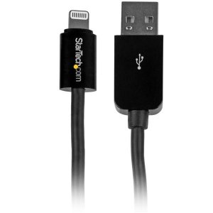 StarTech 10 ft Long Black Apple Lightning to USB Cable iPhone iPod iPad
