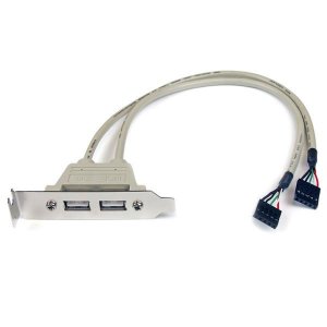 Startech Usbplatelp 2 Port Usb Lp Slot Plate Adapter