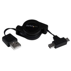 Startech Usbretaubmb 2.5ft Retractable Micro / Mini Usb Cable