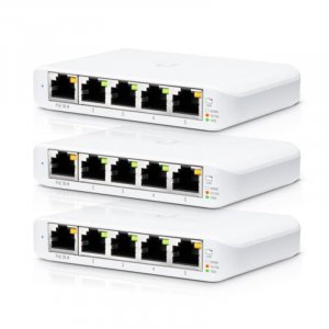 Ubiquiti Networks USW-Flex Mini 5-Port With PoE Gigabit UniFi Switch - 3 Pack USW-Flex-Mini-3