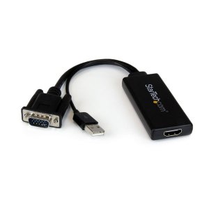 Startech Vga2hdu Vga To Hdmi Adapter With Usb Audio Power