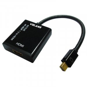 Volans VL-AMDPHActive Mini DisplayPort v1.2 to HDMI v1.4 Male-Female Converter