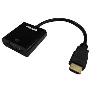 VOLANS (VL-HMVG) Cable adapter: HDMI to VGA Male to Female Converter with Audio
