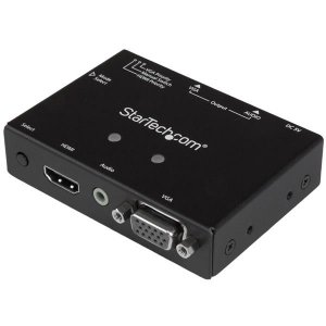 Startech Vs221hd2vga 2x1 Vga Hdmi To Vga Converter Switch