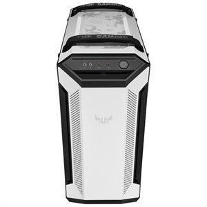 Asus Gt501 Tuf Gaming Case  White Atx Mid Tower Case With Handle, Supports Eatx, Tempered Glass Panel, 4 Pre-installed Fans 3x120mm Rbg 1x140mm Pwn