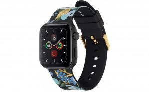 Case-mate Force Technology Rifle Paper Watch Band 42-44mm - For Apple Watch Series 1/2/3/4/5/6/se - Garden Party Blue