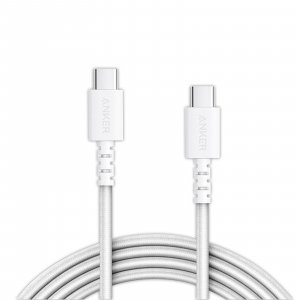 Anker A8033t21 Powerline Select+ Usb-c To Usb-c 2.0 Cable 6ft - White Nylon