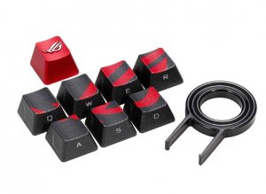 Asus Ac02 Rog Gaming Keycap Set  Premium Textured Side-lit Design For Fps/moba Keys