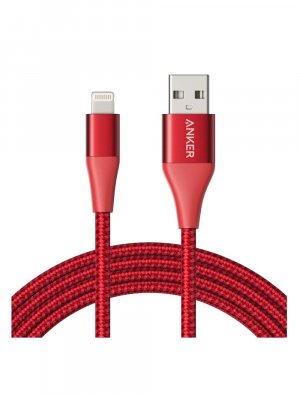 Anker A8453t92 Powerline+ Ii A To L 6ft - Red Nylon 