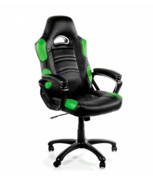 Arozzi Aro-enzo-gn Black & Green Enzo Adjustable Ergonomic Motorsports Inspired Desk Chair