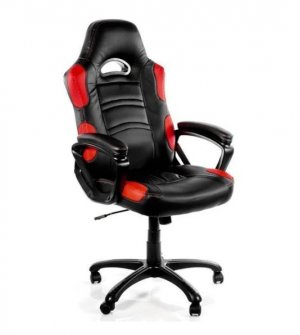 Arozzi Aro-enzo-rd Black & Red Enzo Adjustable Ergonomic Motorsports Inspired Desk Chair