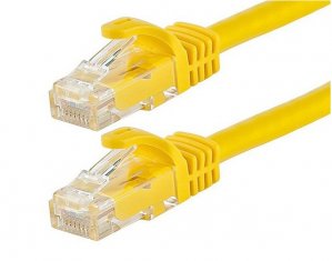 Astrotek Cat6 Cable 0.5cm - Yellow Color Premium Rj45 Ethernet Network Lan Utp Patch Cord 26awg-cca Pvc Jacket