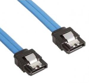 Astrotek Sata 3.0 Data Cable 50cm Male To Male 180 To 180 Degree With Metal Lock 26awg Blue