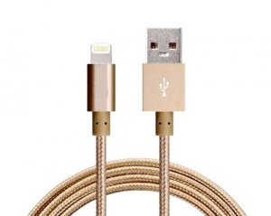 Astrotek 1m Usb Lightning Data Sync Charger Gold Color Cable For Iphone 6s 6 Plus 5 5s Ipad Air Mini Ipod