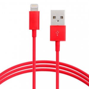 Astrotek 1m Usb Lightning Data Sync Charger Red Color Cable For Iphone 6s 6 Plus 5 5s Ipad Air Mini Ipod