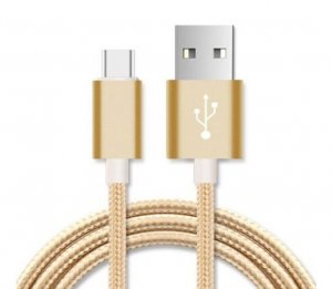Astrotek 1m Micro Usb Data Sync Charger Cable Cord Gold Color For Samsung Htc Motorola Nokia Kndle Android Phone Tablet & Devices