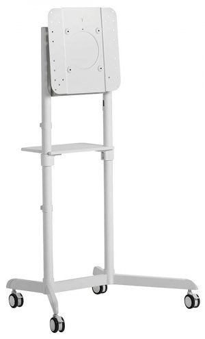 Atdec Tv Cart White Mobile W/rotation (supports Up To 70" Devices / 70kg Weight Tolerance)