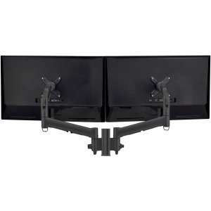 Atdec Awms-2-d13 Dual 690mm Dynamic Monitor Arms + 135mm Post / 8kg (17.6lb) Flat And Curved Screens + F Clamp Desk Fixing, Black