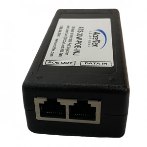 Acceltex Ats-30w-poe-inj 30 Watt 10/100/1000 Poe Injector And Line Cord (802.3af And 802.3at)