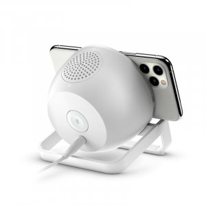 Belkin Auf001auwh Speaker With Qi Wireless 10w Charging Stand, White, Bluetooth 5.0, Mic, 2 Yr Cew