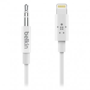 Belkin Av10172bt06-wht Lightning To 3.5mm Audio Cable, 1.8m, White 