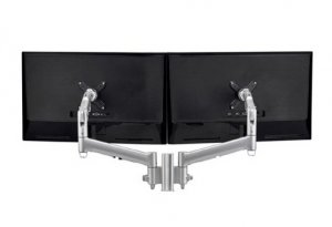 Atdec Awm Dual Monitor Mount Solution On A 135mm Post - F Clamp - Silver