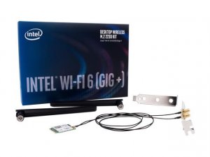 Intel Ax200.ngwg.dtk Dual Band Wireless-ax Wifi 6 Desktop Kit Bt M.2 E 2230, 2x Antennas, Brackets, 1yr
