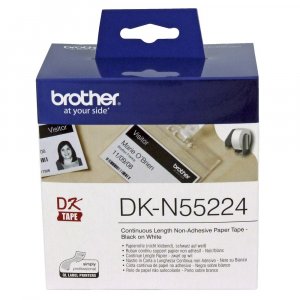 BROTHER White Continuous Thick Paper Roll 54mm X 30.48m