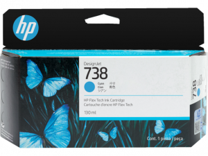 Hp 498n5a 738 130-ml Cyan Designjet Ink Cartridge -t850/t950