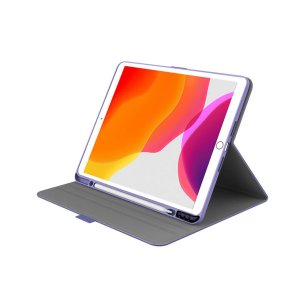 Cygnett Tekview Slimline Apple Ipad 10.2'' Case With Apple Pencil Holder - Lilac/purple (cy3064tekvi), 360 Protection, Multiple Viewing Angles