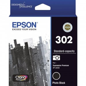 Epson 302 Photo Black Ink Claria Premium For Expression Premium Xp-6000