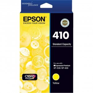 Epson 410 Std Cap Claria Premium Yellow Ink Cart Xp-530 Xp-630