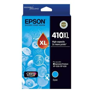 Epson 410xl High Cap Claria Premium Cyan Ink Cart Xp-530 Xp-630