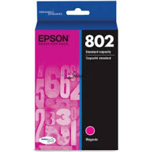 Epson 802 Std Magenta Ink Durabrite For Wf-4720 Wf-4740 Wf-4745