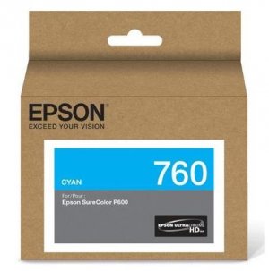 Epson C13t760200 Ultrachrome Hd Ink - Cyan Ink Cartridge