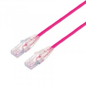 Blupeak C6at020pk 2m Ultra Thin Cat 6a Utp Lan Cable - Pink (lifetime Warranty)