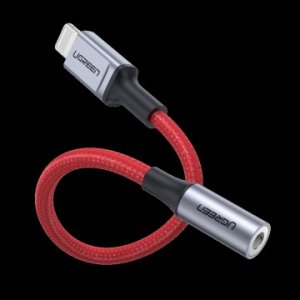 Ugreen 70507 Lightning To 3.5mm Audio Adapter Red