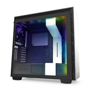 NZXT H710i Smart Tempered Glass Mid-Tower E-ATX Case - Matte White