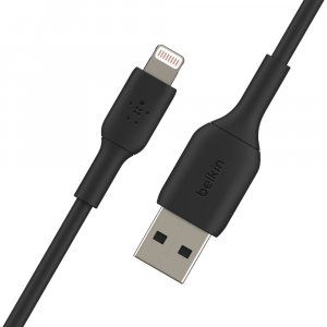 Belkin Caa001bt2mbk 2m Usb-a To Lightning Charge/sync Cable, Mfi, Blk, 2 Yr Wty