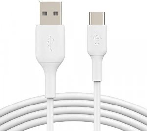 Belkin Cab001bt3mwh 3m Usb-a To Usb-c Charge/sync Cable, White, 2 Yrs 