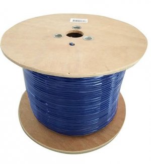 8ware 350m Cat6 Cable Roll Blue Bare Solid Copper Twisted Core Pvc Jacket >305m