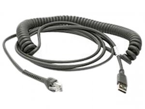 Zebra Cba-u12-c09zar Cable Scan Uni Usb 9 Coil