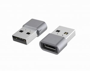 Astrotekusb Type C Female To Usb 2.0 Male Otg Adapter 480mhz For Laptop, Wall Chargers,phone Sliver 1 Yr Wty