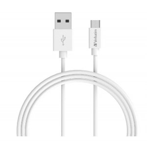 Verbatim 66579 Charge Sync Microusb Cable 1m - White