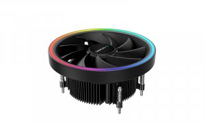 Deepcool Ud551 Argb Cpu Cooler For Amd Am4 Top Flow Cooling Solution, 136mm Fan, Argb Led Ring, Motherboard Sync Support